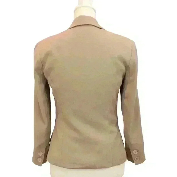 Bailey 44 Womens Tan Blazer Single Breasted Button Front Size 0 - Picture 2 of 8
